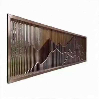 极速新品架 承接金属酒店庭院中式D不锈钢屏风背景墙餐厅隔断工程