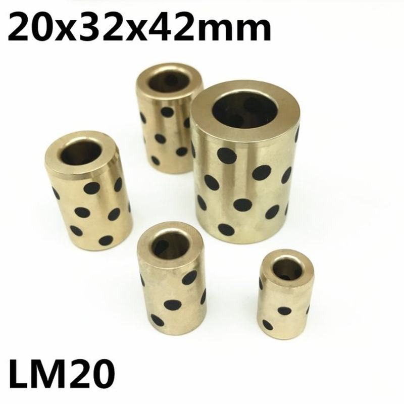 极速4pcs 20x32x42l mm linear graphite copper set bearing cop