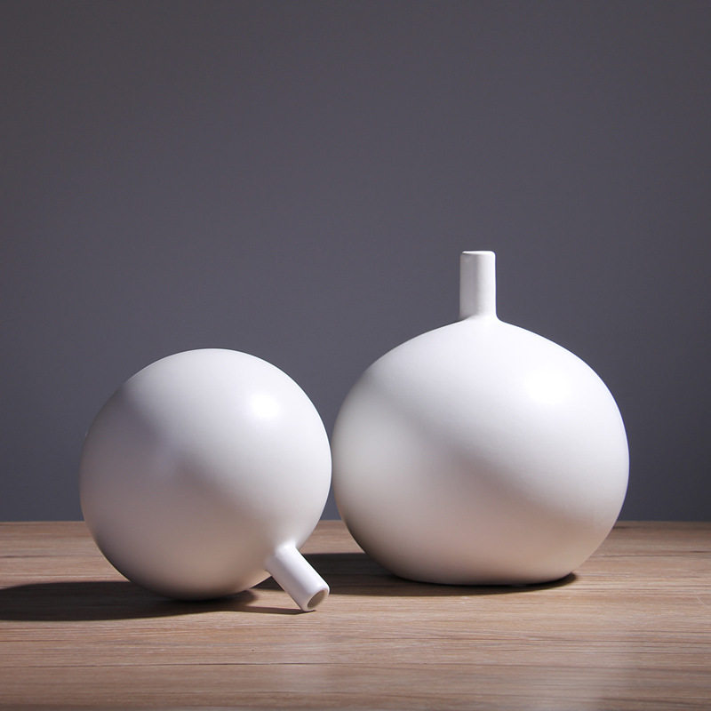 极速厂家北欧简约风格纯白色插花瓶电视J柜玄关摆件摆设乔迁新居,鲜花速递/花卉仿真/绿植园艺,花瓶,淘宝优惠券,粉丝福利购,淘宝优惠卷