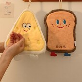 新品 吸水加厚卫生间擦手帕毛巾洗手小方巾厨 海绵a宝宝擦手巾挂式