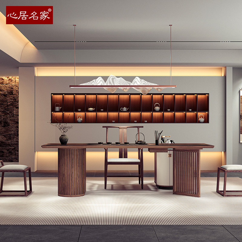 宋式美学实木茶台进口楠木禅意新中式多功能一体茶桌湿泡台茶室,住宅家具,家用茶台/茶桌,淘宝优惠券,粉丝福利购,淘宝优惠卷