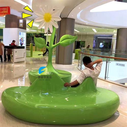 户外玻璃钢坐凳儿童娱乐商场休闲椅卡通雕塑玻璃钢座椅异形长条凳