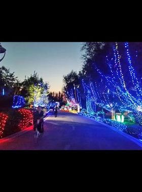 公园亮化点缀雕塑摆件户外创意不锈钢彩色灯光金属工艺景观