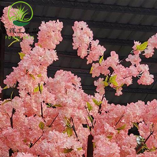 仿真樱花树网红桃树定制玻璃钢樱花树婚庆商超可拆装假树厂家直销