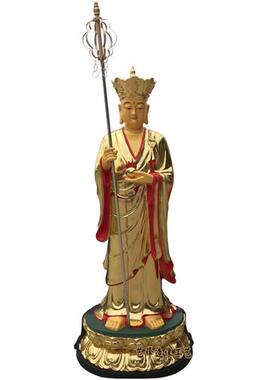 寺庙供奉谛听地藏王菩萨神像闵公道明护法树脂玻璃钢佛像雕塑摆件