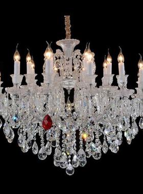 欧式水晶灯客厅吊灯美式蜡烛卧室餐厅灯简欧创意别墅工程大灯