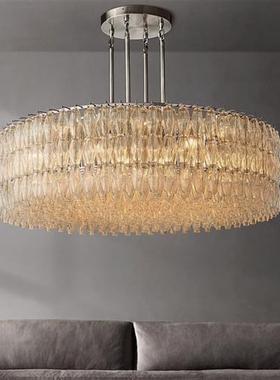 美式客厅吊灯轻奢别墅酒店民宿餐厅创意简约意大利玻璃吊灯