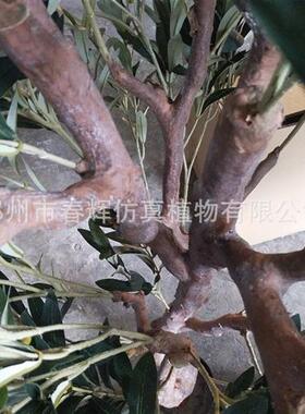 厂家直供新款仿真橄榄树盆栽家居室内假绿植商场橱窗装饰树