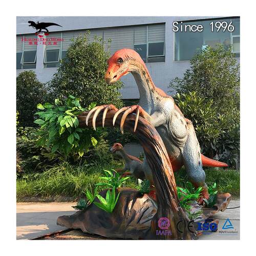 大型硅胶仿真恐龙主题公园景区引流打卡美陈摆件可来图设计制作