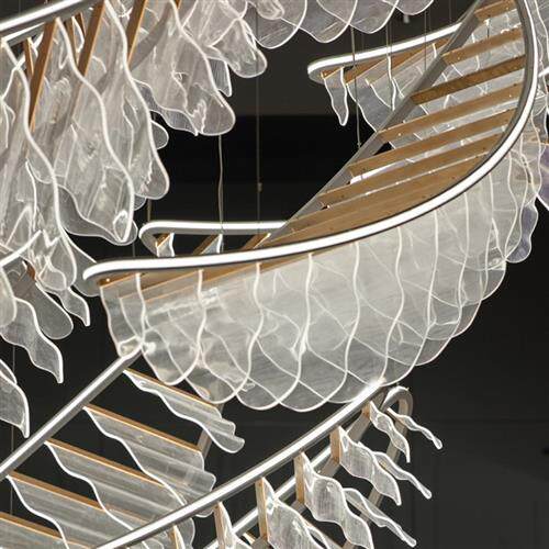 设计师帆船亚克力LED售楼部酒店大堂客厅吊灯现代简约创意餐厅灯