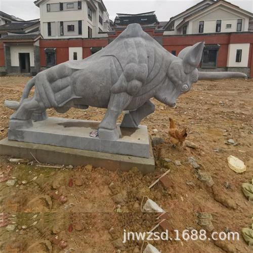 旺正石雕石牛图片园林景观石雕水牛哪里卖厂家直供石头水牛价格