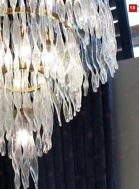 轻奢后现代水晶灯圆形售楼中心客厅餐厅卧室洽谈区卡座吊灯