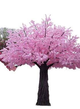 厂家供应高度仿真树枝塑料树枝装饰桃花商场景区室内树木造型品