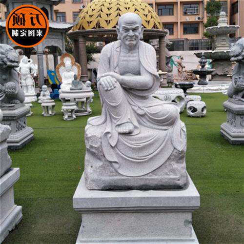 石雕十八罗汉花岗岩观音像天王寺庙供奉广场古人物佛像塑五百罗汉