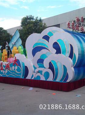 厂家制作巡游花车旅游节花车彩车特色文化节互动道具节日庆典彩船