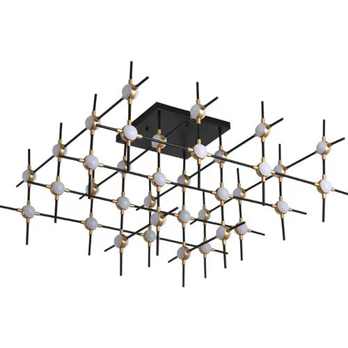 定制酒店前台大堂铁艺烤漆架子吸顶灯现代简约客厅咖啡厅创意个性