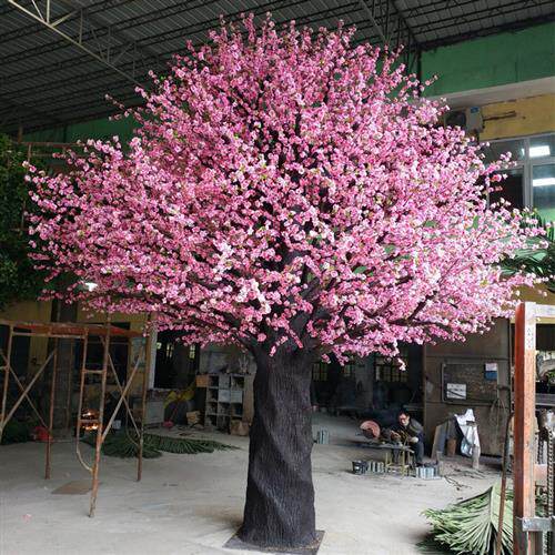 仿真桃花树厂家定制假桃花树各种仿真假树人造许愿树婚庆大树
