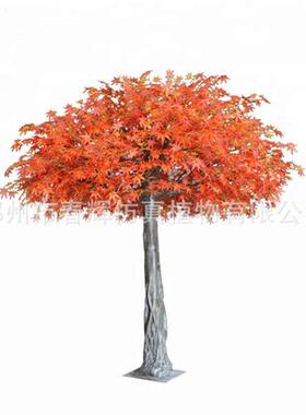 仿真红枫叶造型红枫树仿真红枫树大型景观工程假树装饰可定制