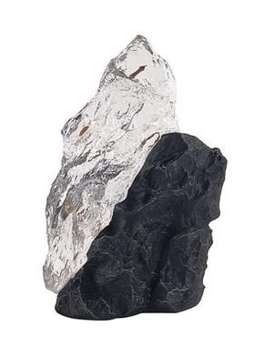 透明石头摆件客厅别墅玄关酒店玻璃钢雕塑工艺品样板间家居装饰品