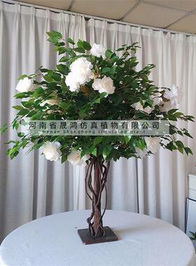 仿真樱花树婚庆室内装饰餐桌假樱花树许愿树大型假树茶花树桃花树