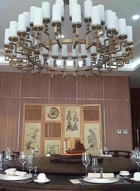 新中式吊灯客厅灯现代中式大吊灯客厅酒店餐厅大厅大堂灯具