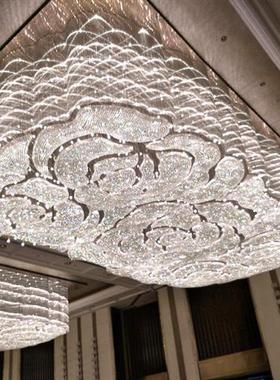 非标定制酒店大堂宴会厅售楼处后现代轻奢创意造型水晶吊灯饰灯具