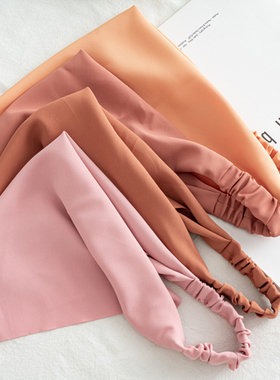 极速mmer Head Scarf Elastic HaiBrBand Solid Hair Accessories