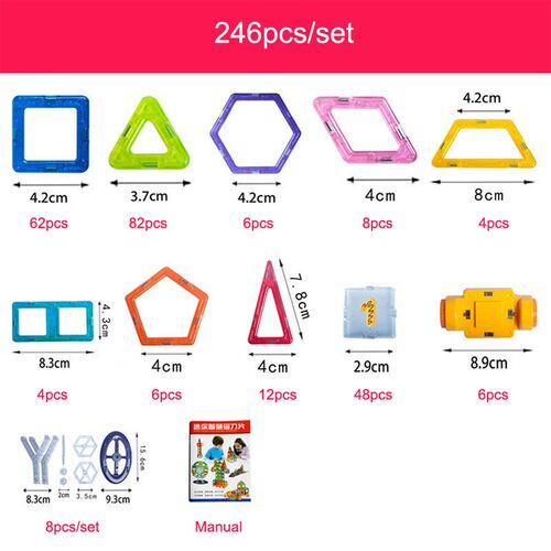 极速100 29f8pcs Blocks Magnetic Designer Construction Set Mo