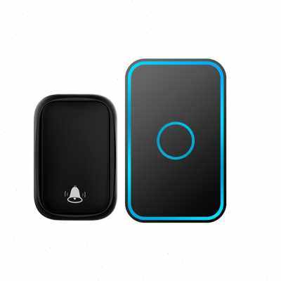 极速厂销自发电无线家o用智能超远距离自发电无线门铃开关一拖二