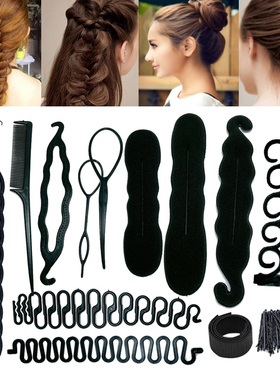 极速1-65Pcs/Set Multi-style Magic Donut BunN Maker Women Hai