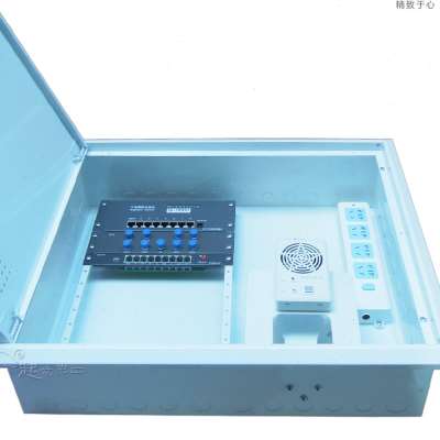 极速起光超大号 家用弱电箱 光纤箱 4E00500 8口高速千兆交换机套