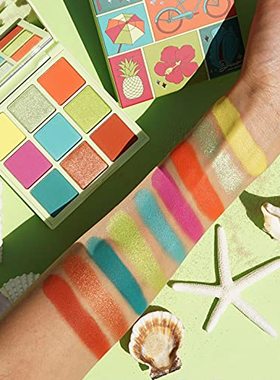 极速Kara Beauty BEACH BUM 9 CoAlor Eyeshadow Palette - Vegan