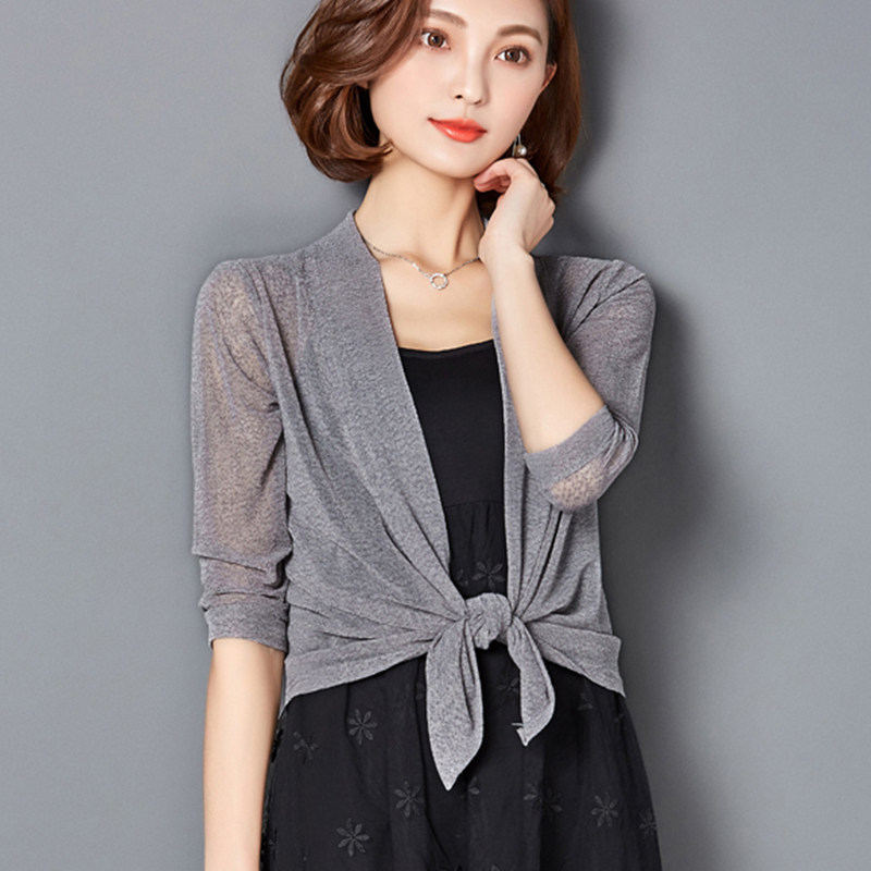 极速New Women Summer Kimono Cardigan Mesh TransparVent Sun B