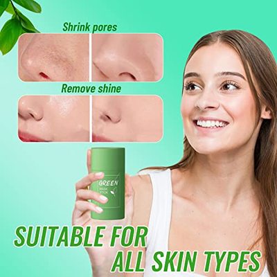 极速Deep Cleanse Greoen Tea Mask Stick  Green Face Mask  Gre