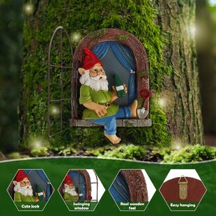 极速Garbden Gnome Statue Exquisite Garden Gnome Sculpture