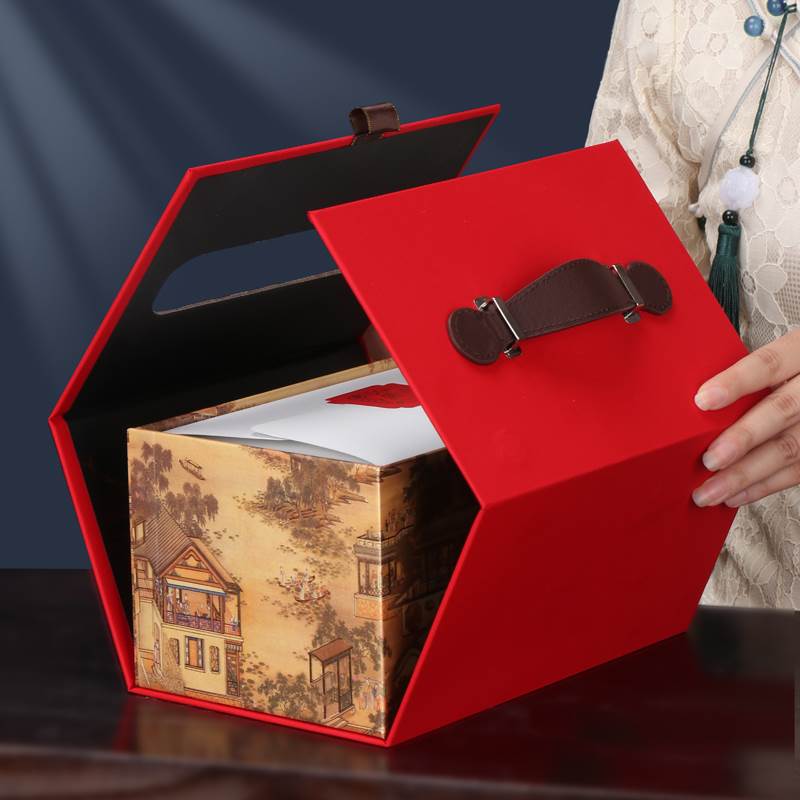 极速2023兔年新年礼盒空盒子春节糕点熟食M酒店送礼品包装年货定