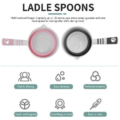 极速2 Pack Fholdable Water Ladle, Collapsible Water Scoop