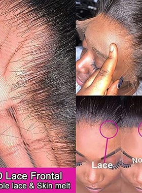 极速serwell Lace Front Wigs Human Hair 13x4 StraightX HD Lac