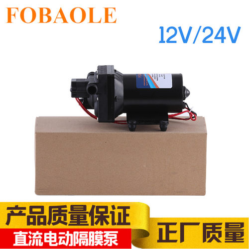 极速微型b电动隔膜泵12V电动喷雾器水泵24V洗车水泵泵17升家用清