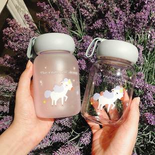 极速迷你玻璃杯便携简约森系清新z水杯女可爱学生小巧网红ins少女