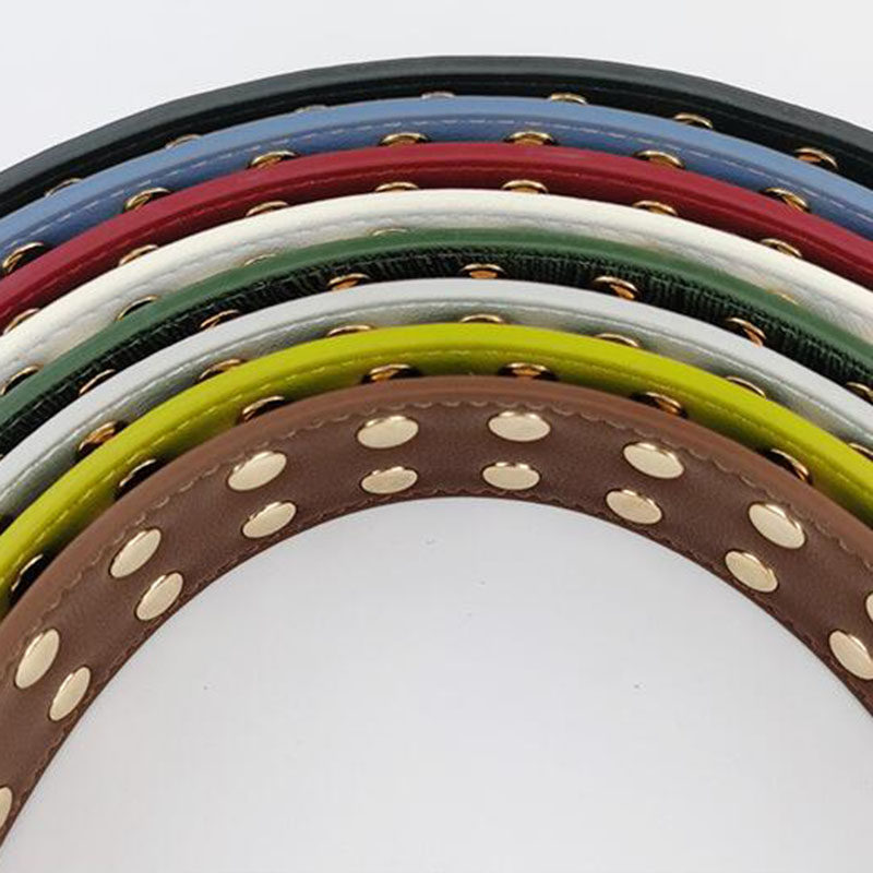极速2021 High Quality Rivetw Women straps PU leather shoulde