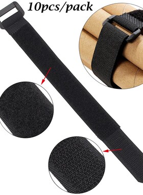 极速10 PC 2*50cm  Rneusable Fastening Bike Tie Nylon Hook &