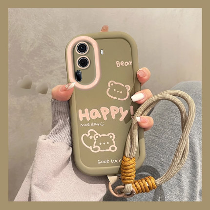 适用OPPOReno12手机壳新款Reno11创意10Pro可爱卡通涂鸦熊9女全包8保护防摔Reno7z软壳Reno5k潮6个性4se简约3