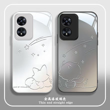 适用oppoA97手机壳A96新款A95网红93s简约72创意58x狐狸小王子55s玻璃36女款a11s/x/9x颜值a1活力版/a2m/pro