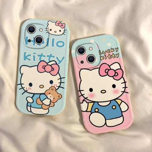 苹果15手机壳硅胶卡通凯蒂猫情侣