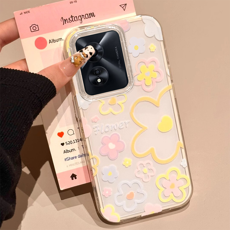 适用OPPOA系列时尚彩色碎花外壳