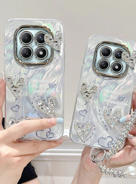 适用红米Note15手机壳Note14新款创意13Pro+时尚ins风12R羽纱爱心11SE精孔羽纱保护套10全包9Pro防摔8外壳