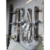 防盗门把手双门锁加长门把手锌合金门彷铜屋门锁拉手