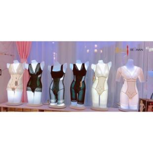 灯箱美体塑身衣塑形内衣模特道具女发光半身展示架模特架灯模