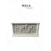 Mola缪斯装 缪斯 饰 饰雕像精美立体浮雕石膏雕像装 饰桌面装